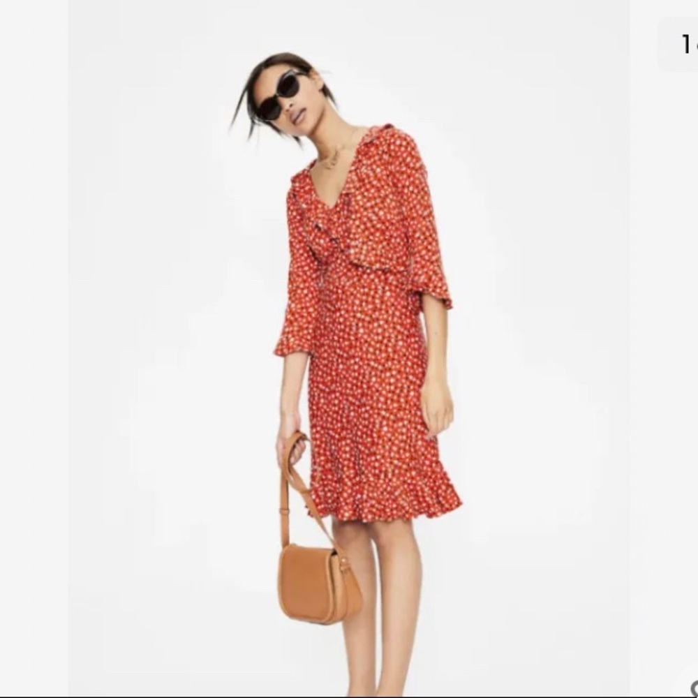 Boden Rosehip Daisy Dipsy Michaela Jersey Dress